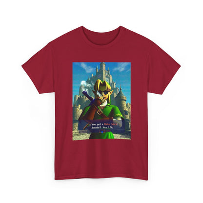 Link Smoking Deku Stick In Hyrule