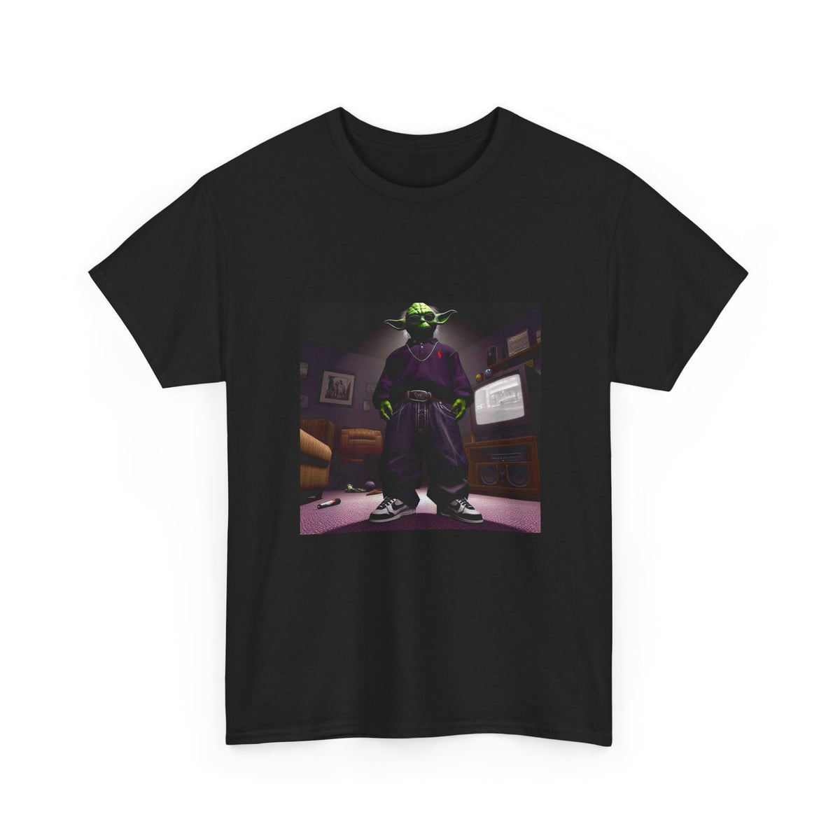 Yoda In Y2K Drip Standing Confidently