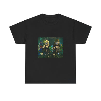 Princess Peach and Zelda DJing with Friends Tee