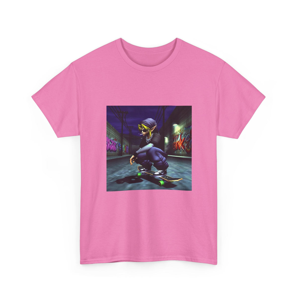 Edgy Link Skater Smoking Alley Tee