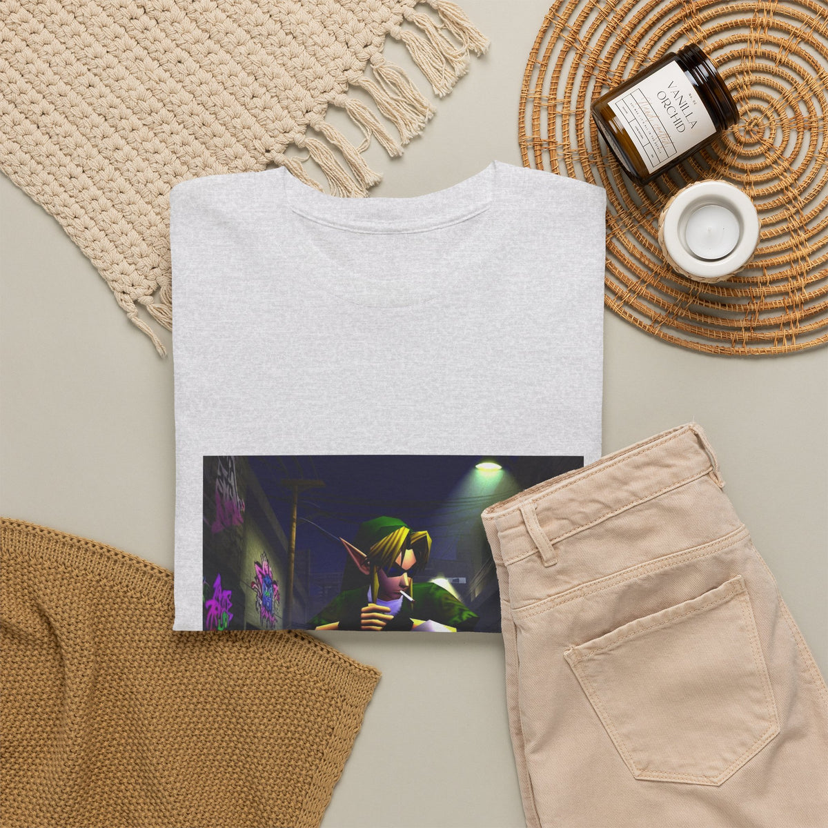 Skater Link Smoking In The Alley Tee (Design 7)