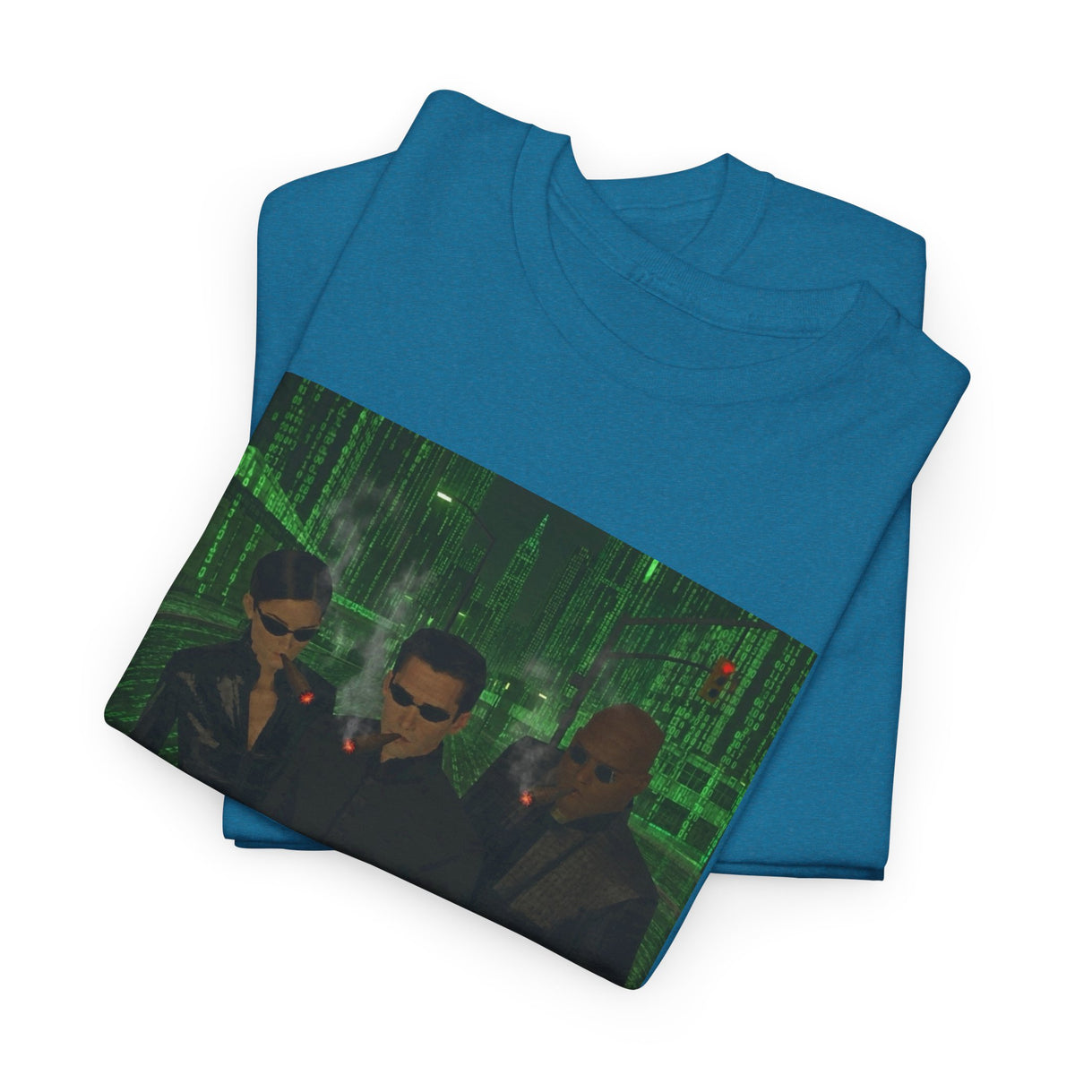 Neo, Trinity, Morpheus Smoking In The Matrix