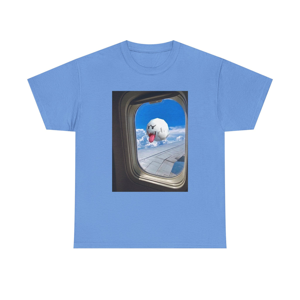 Boo Flipping Off Airplane Window Tee