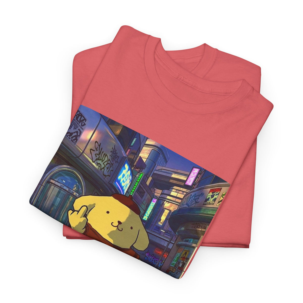 Pompompurin Flips Off The City