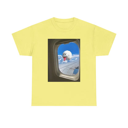 Boo Flipping Off Airplane Window Tee