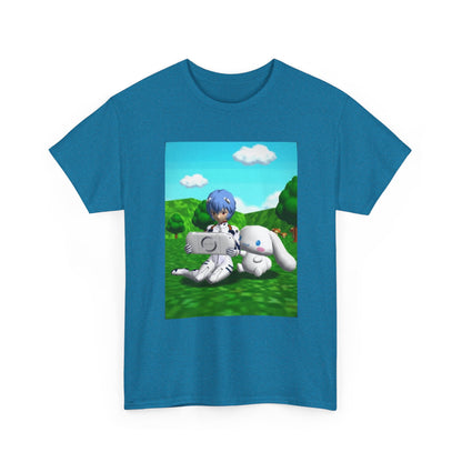 Rei Ayanami Gaming with Cinnamoroll Tee