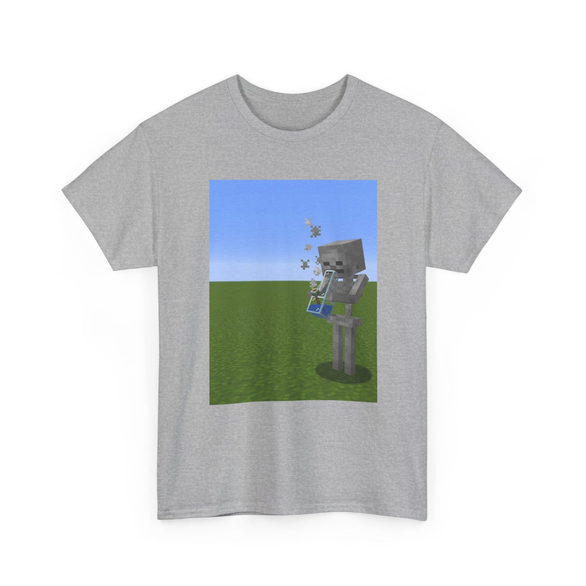 Minecraft Skeleton Taking A Hit Tee
