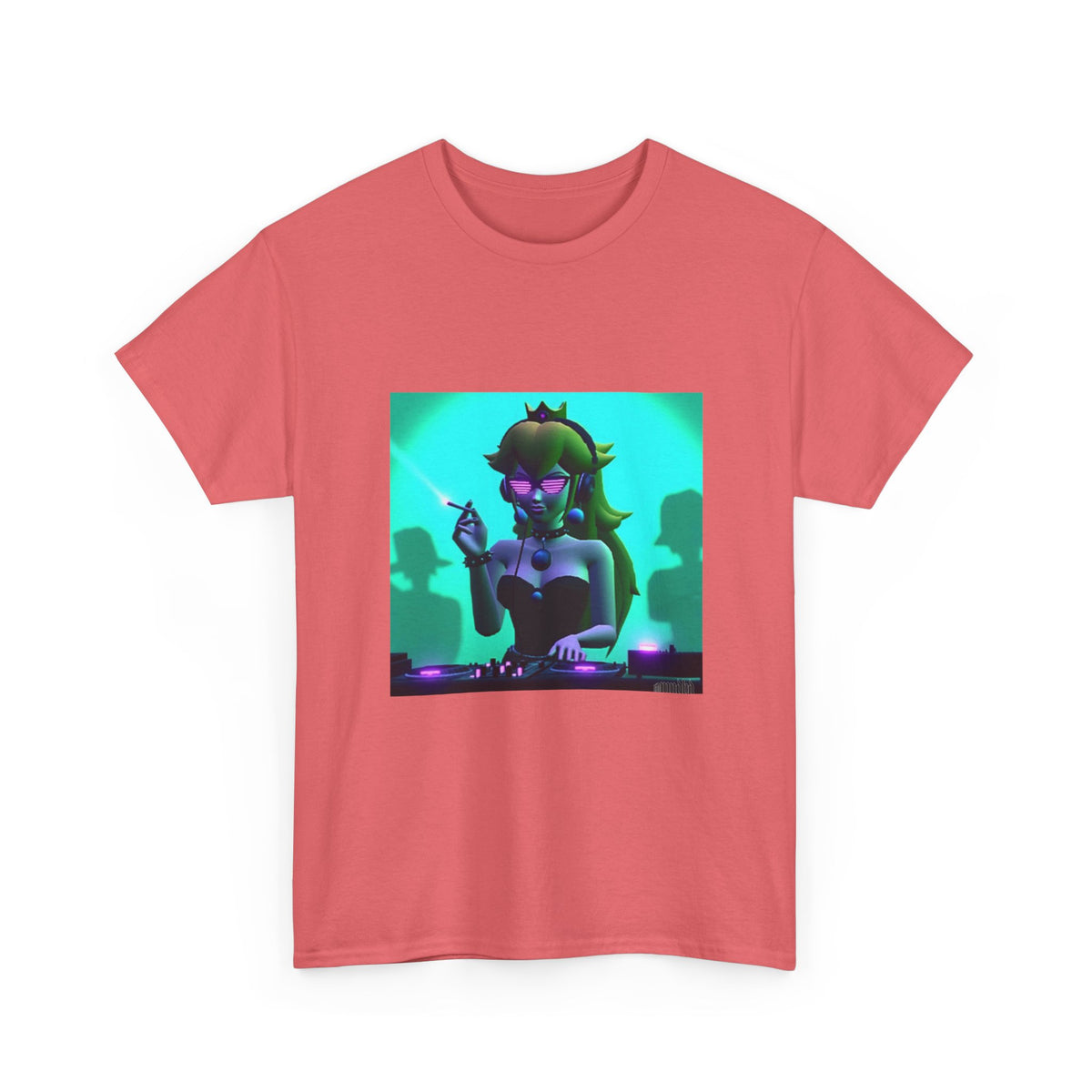 Dark Princess Peach DJ Smoking Tee