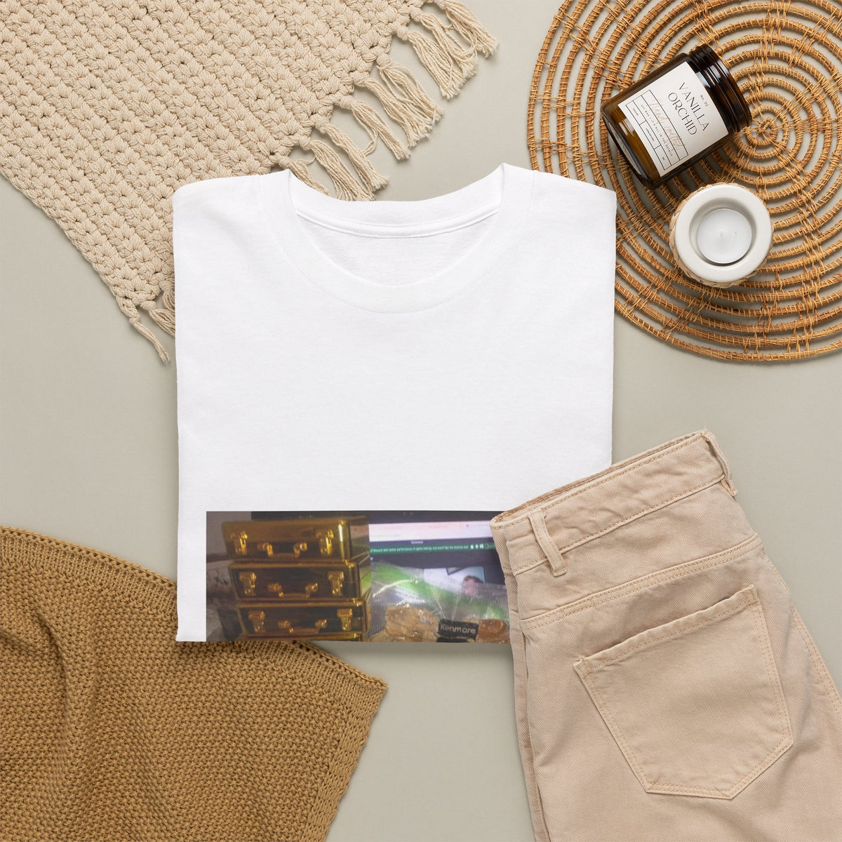Gold Briefcase Stash Tee