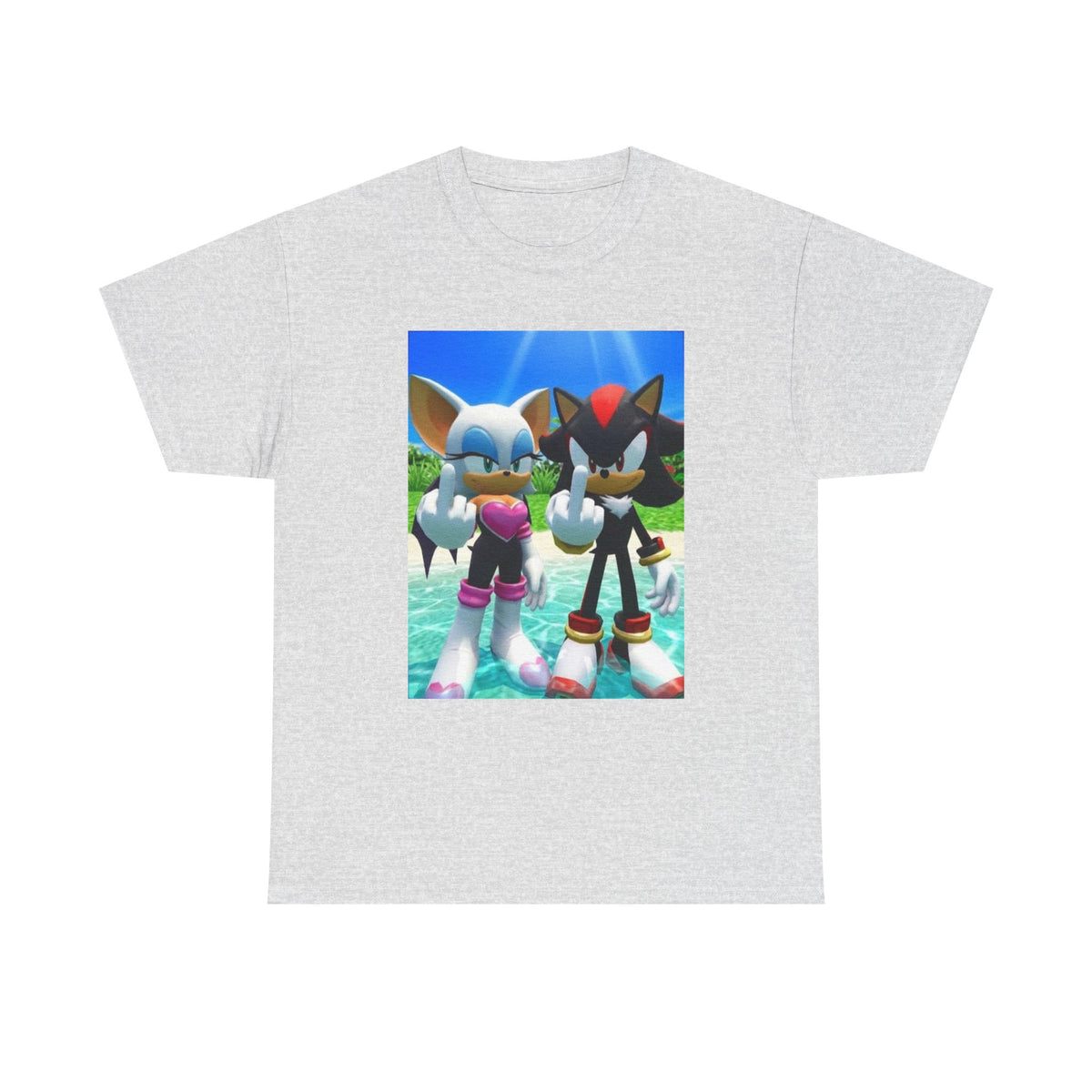 Rouge And Shadow Flipping The Bird Tee (Design 4)