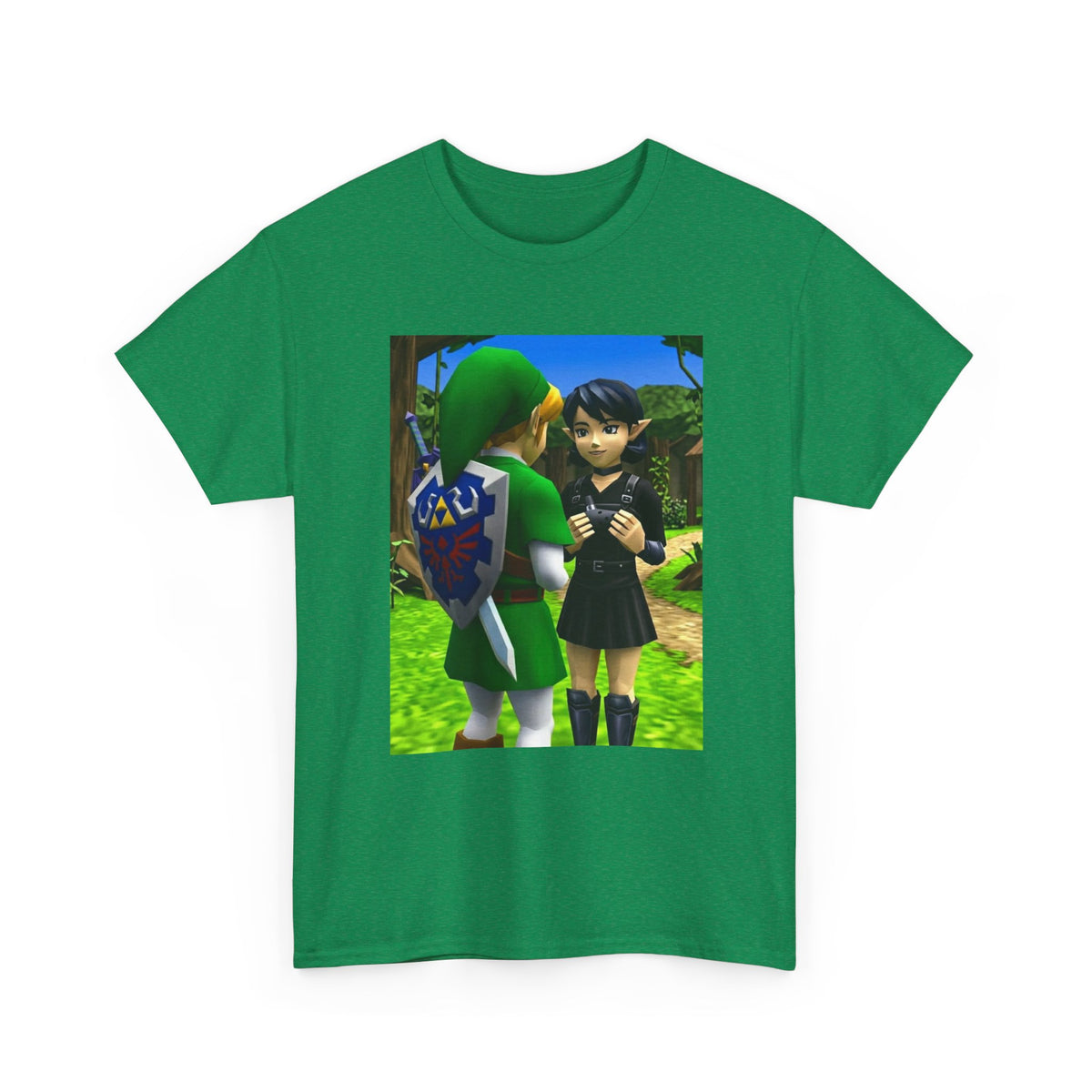 Link And Ocarina Girl Meeting