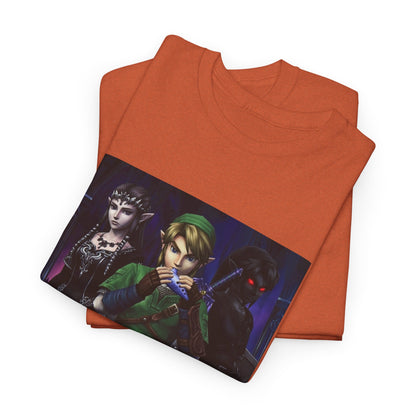 Link Playing Ocarina With Dark Companions Tee