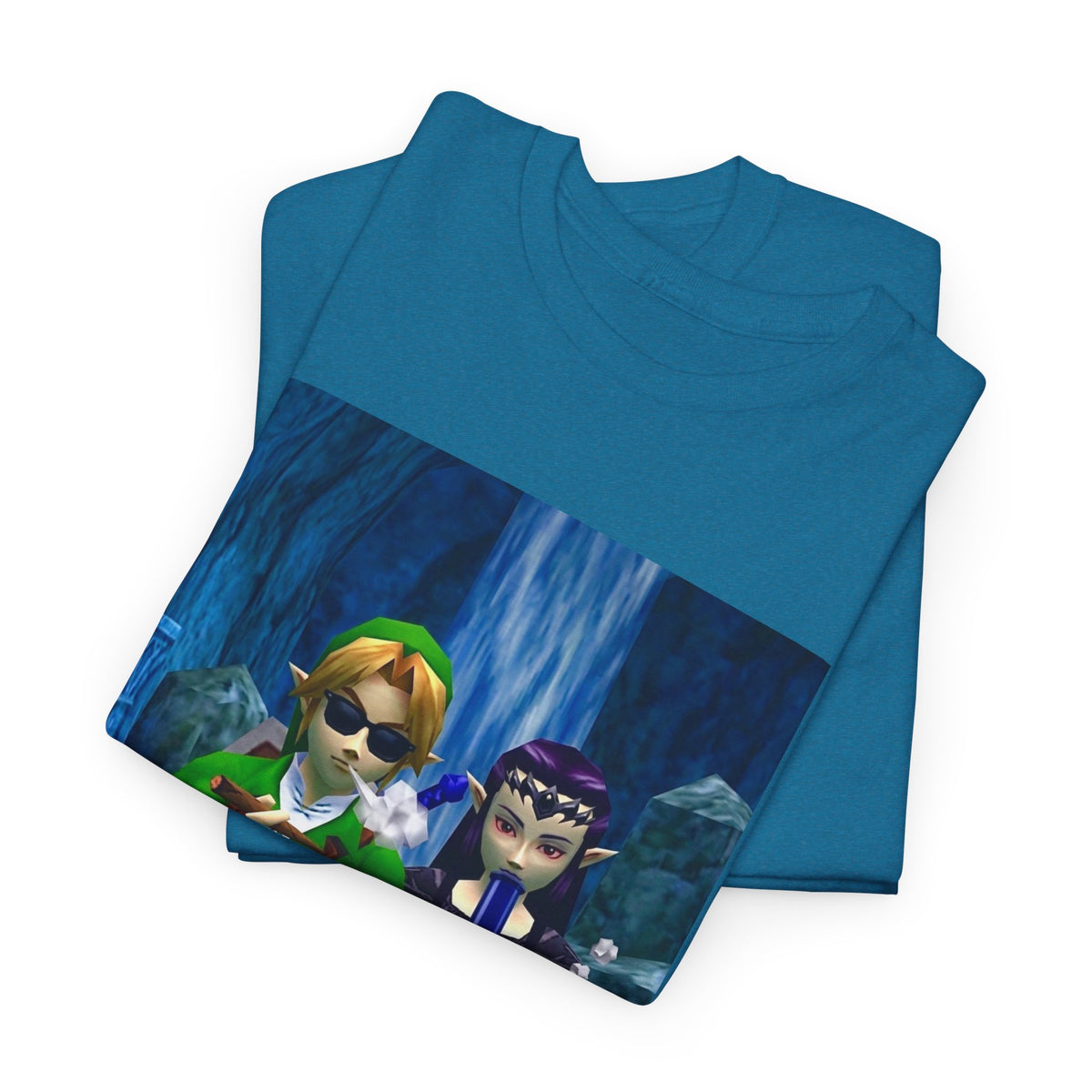 Hero and Princess Taking A Hit Tee