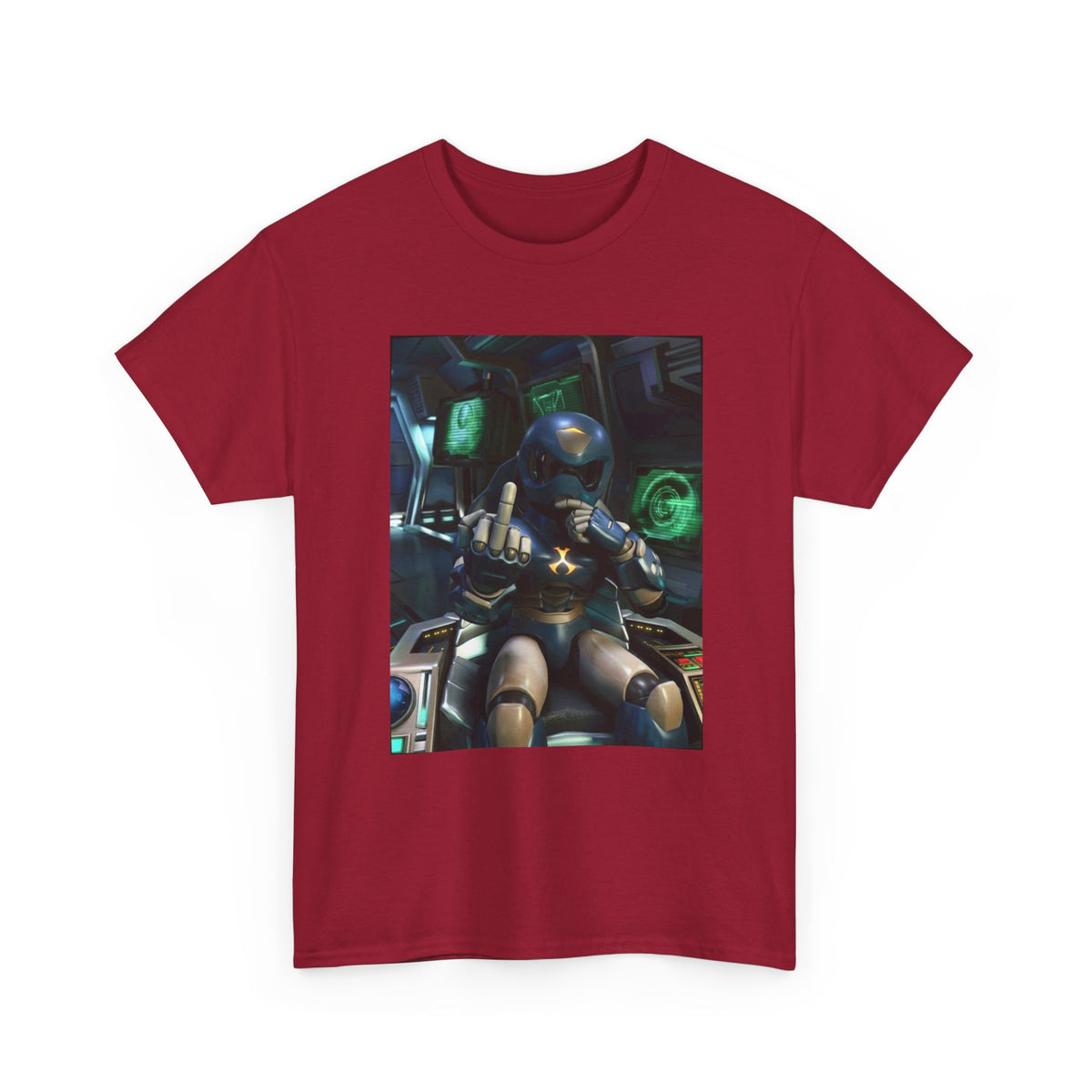 Sci-Fi Pilot Flipping The Bird Tee