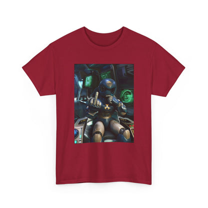Sci-Fi Pilot Flipping The Bird Tee