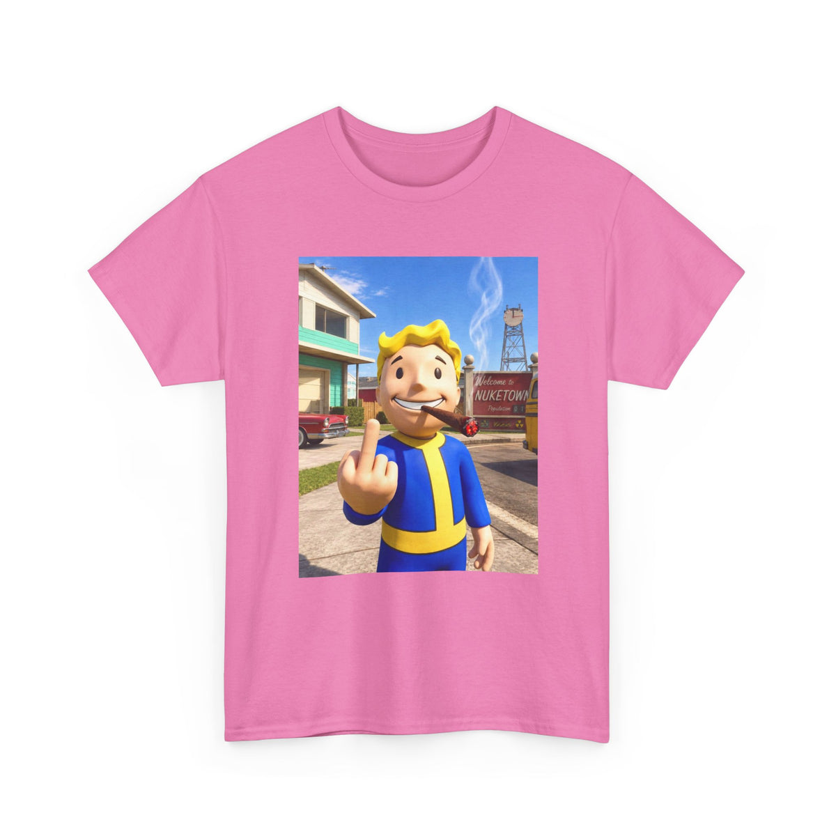 Vault Boy Smoking Blunt In Nuketown