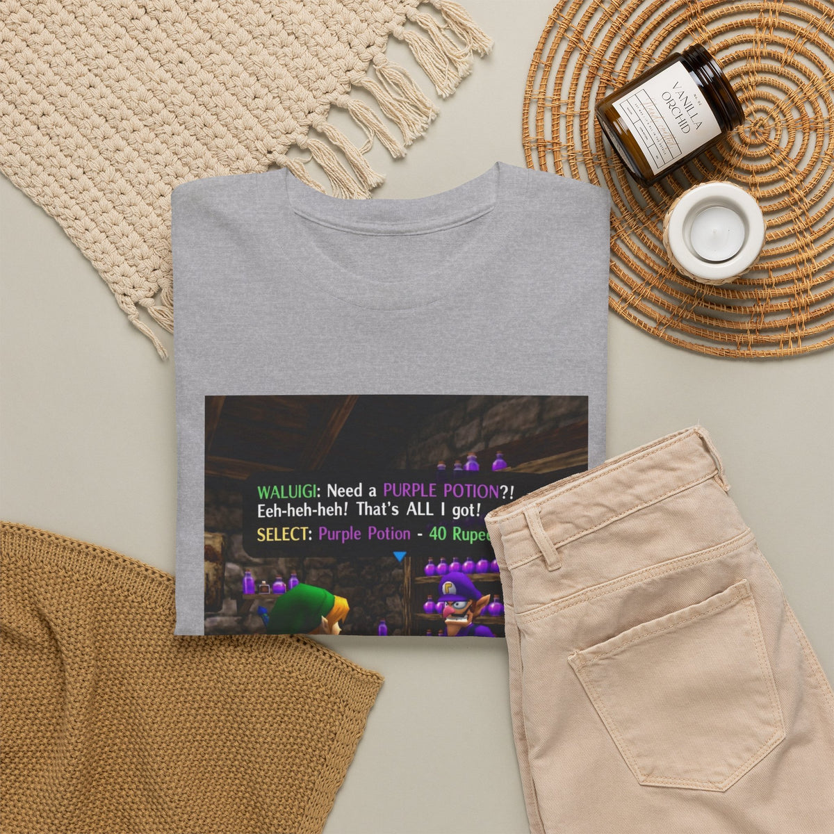 Waluigi Sells Purple Potions To Link