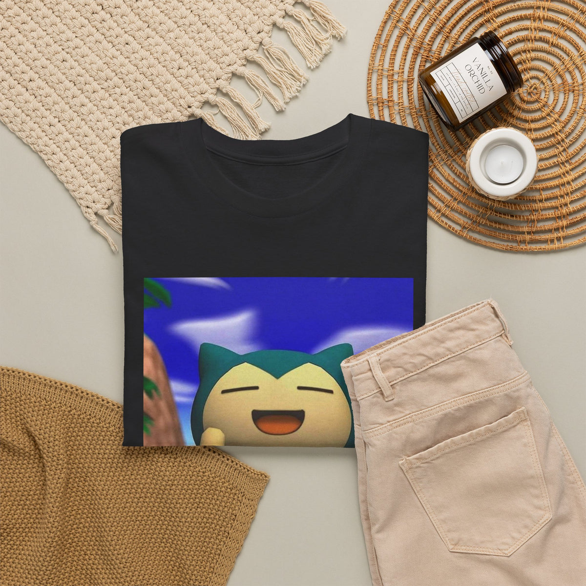 Snorlax Flipping The Bird Tee