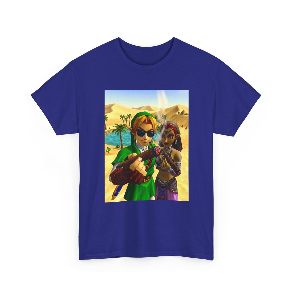 Link And Nabooru Smoking In Desert Tee