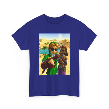 Link And Nabooru Smoking In Desert Tee