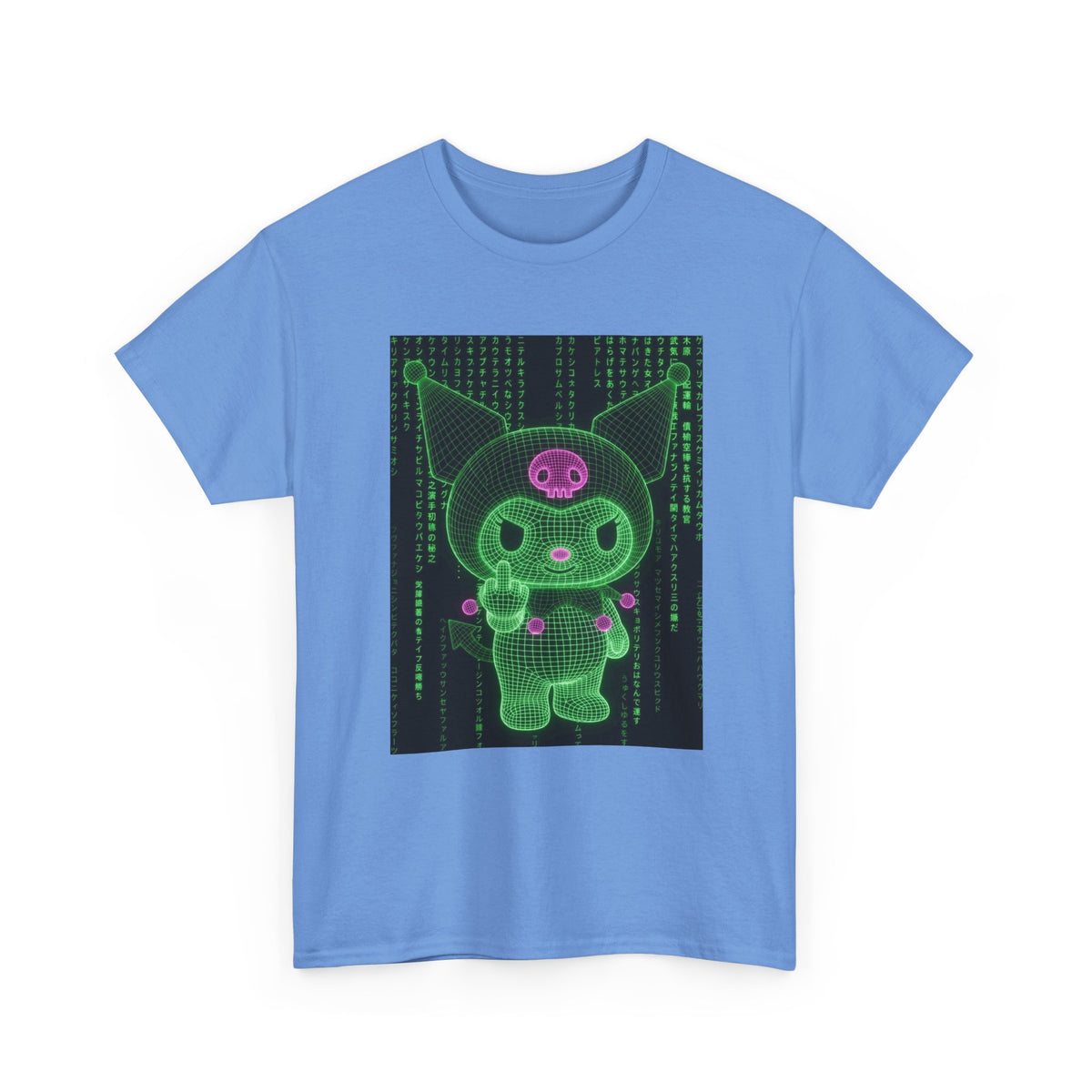 Wireframe Kuromi Flipping The Bird Tee