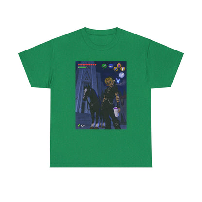 Goth Link Smoking With Epona Tee