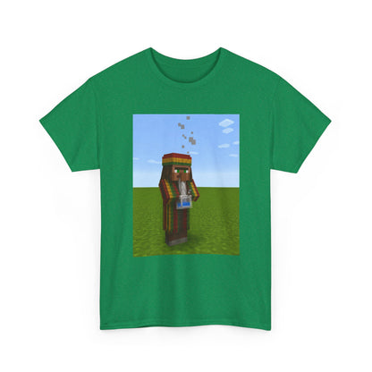 Rasta Minecraft Villager Smoking Tee