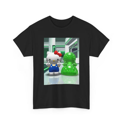 Kitty And Slime Flipping The Bird Tee
