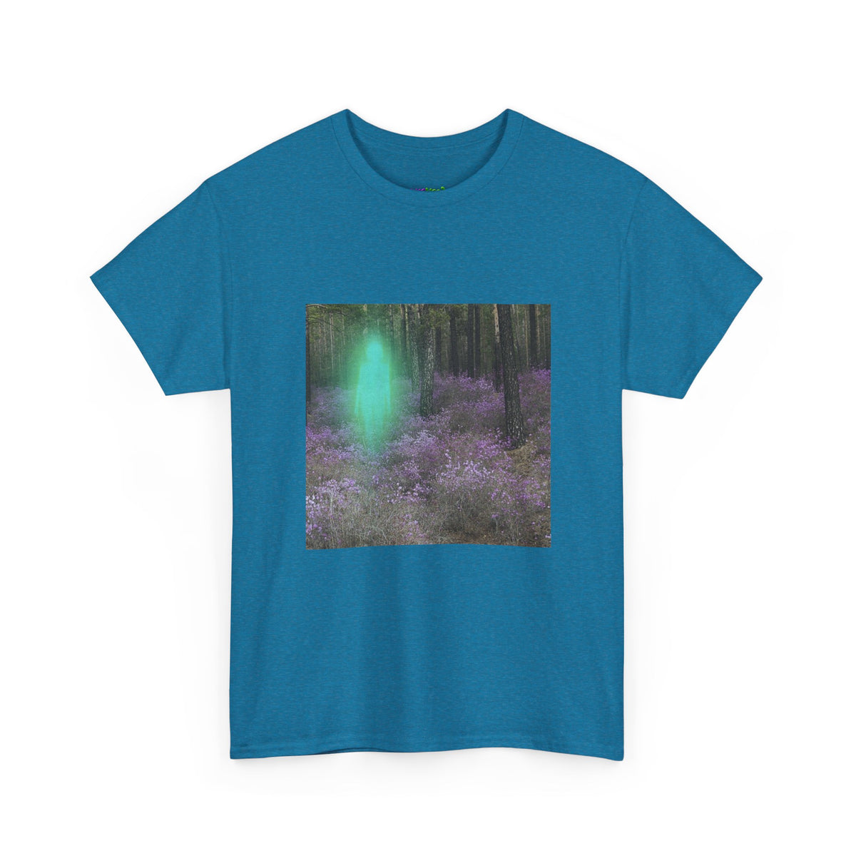 Visitor Exploring Neon Alley Tee