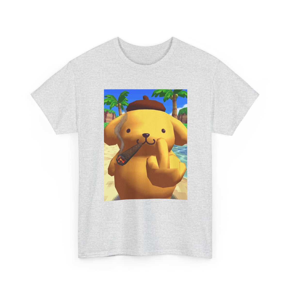 Pompompurin Smoking Blunt & Flipping Off