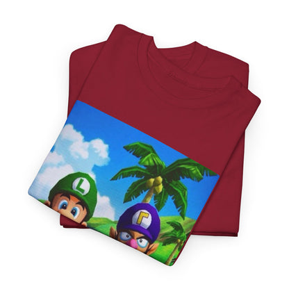 Luigi and Waluigi Flipping The Bird Tee