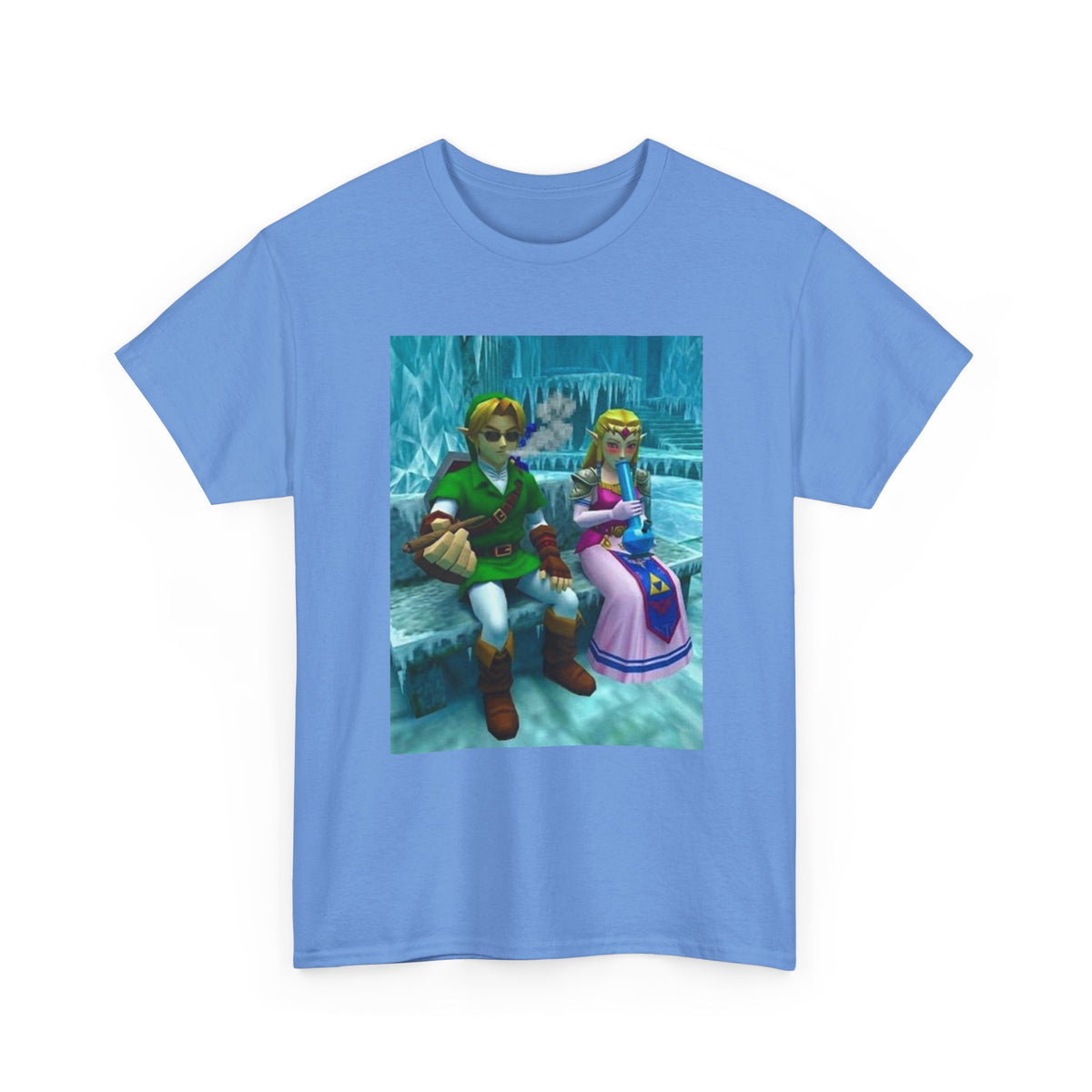 Link And Zelda Chilling In Ice Cavern