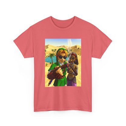 Link And Nabooru Smoking In Desert Tee