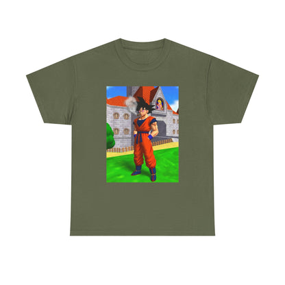 Goku Blazing Outside Peach's Castle Tee