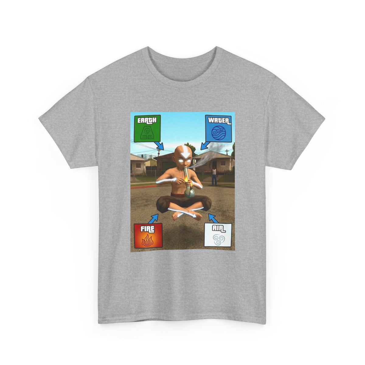 Aang Bending Smoke Elements Tee