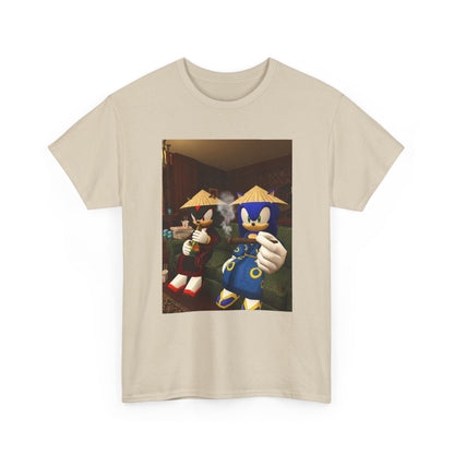 Sonic And Shadow Chilling And Smoking Tee (Design 5)