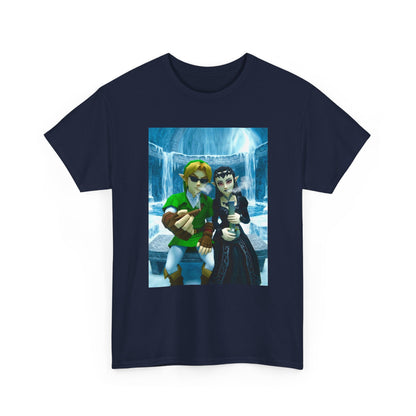 Link And Zora Chilling In Ice Cavern