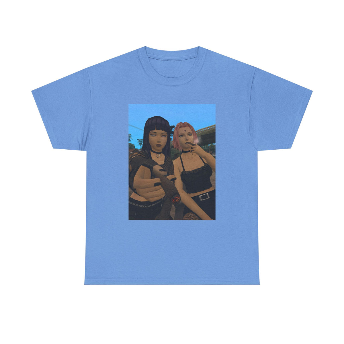 Goth Gamer Girls Sharing A Blunt Tee