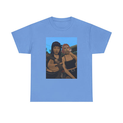 Goth Gamer Girls Sharing A Blunt Tee