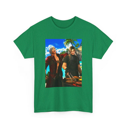 Dante and Leon Grilling on the Beach Tee