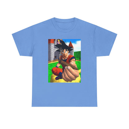 Goku Offers a Blunt at Peach's Castle