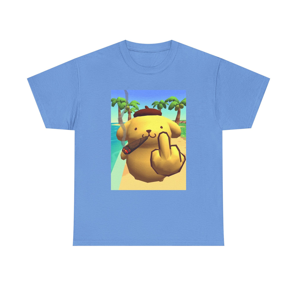 Pompompurin Smoking And Flipping The Bird