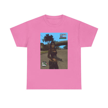 Anime Assassin Girl Holding Gun Tee