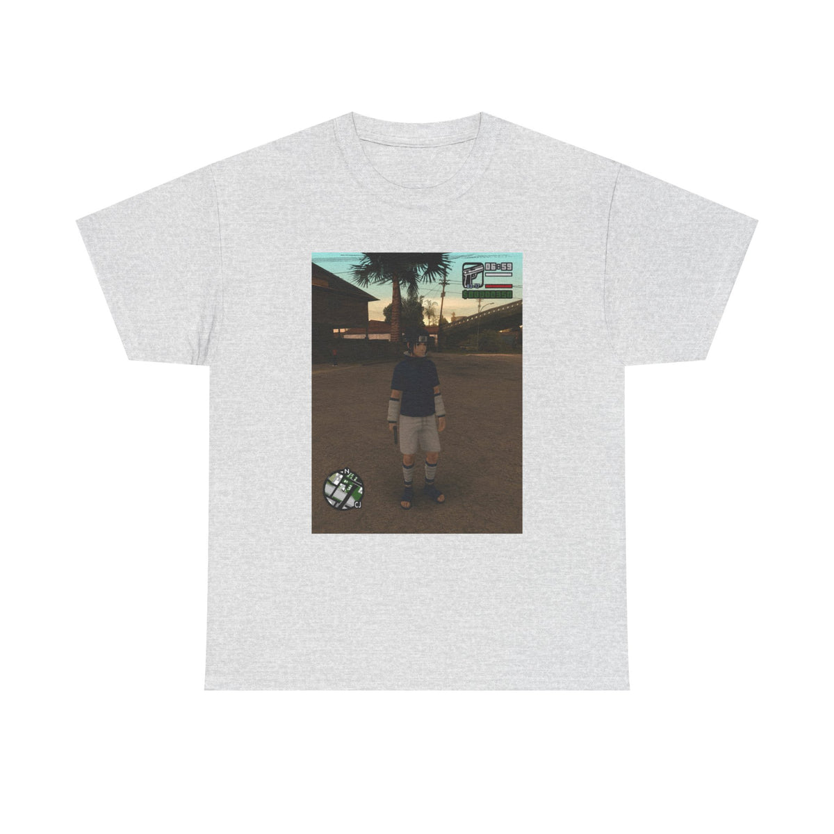 Sasuke Uchiha In San Andreas Streetwear Tee