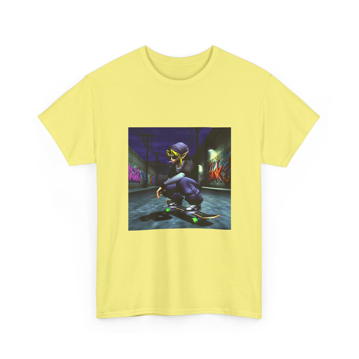 Edgy Link Skater Smoking Alley Tee