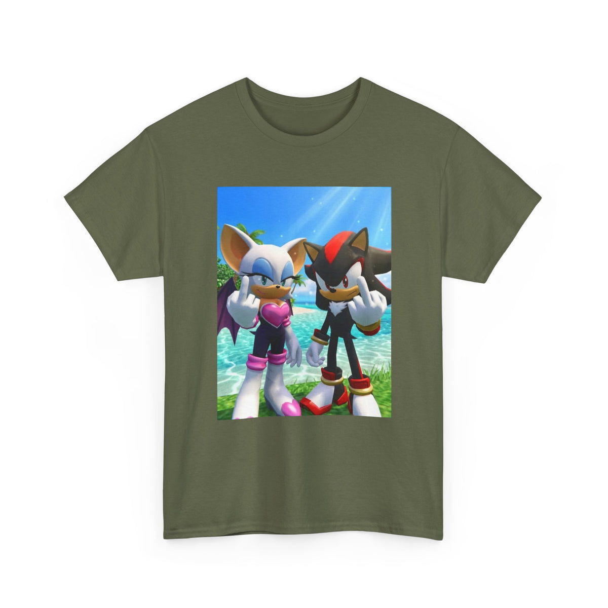 Rouge And Shadow Flipping The Bird Tee (Design 3)