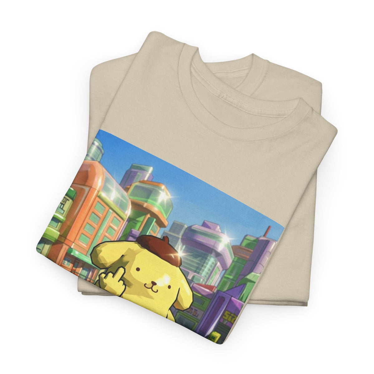 Pompompurin Flipping Bird Skate Park Tee