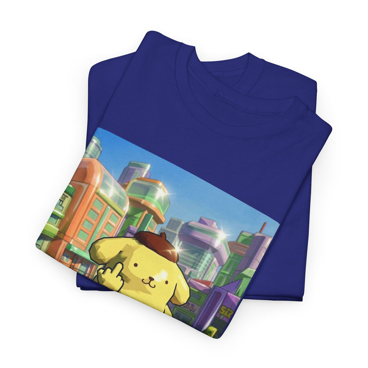 Pompompurin Flipping Bird Skate Park Tee