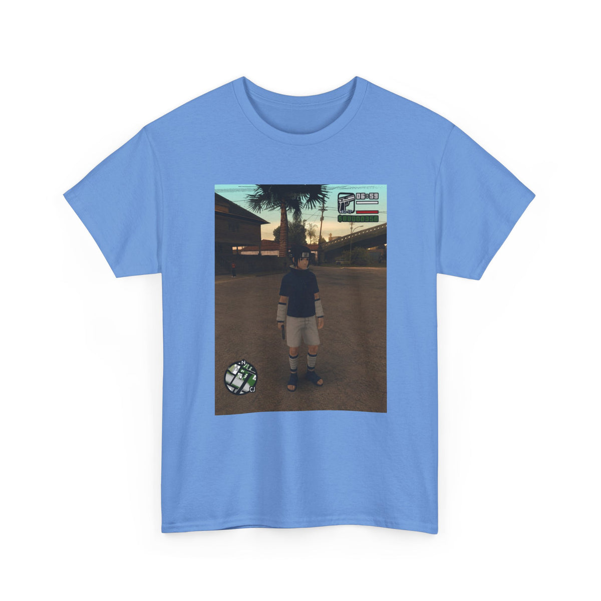 Sasuke Uchiha In San Andreas Streetwear Tee