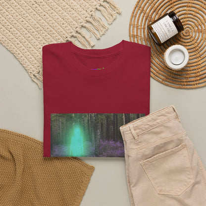 Visitor Exploring Neon Alley Tee